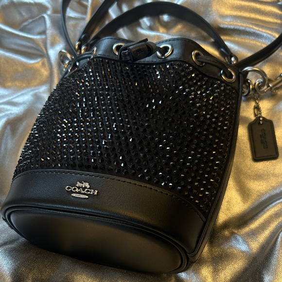 Coach Mini Bucket Bag With Crystals - Picture 2 of 13